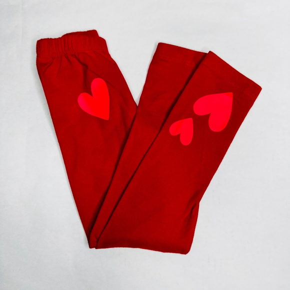 Cat & Jack Toddler Valentine Red Velour Hearts Pullover Sweatshirt & Leggings XS - Picture 6 of 7